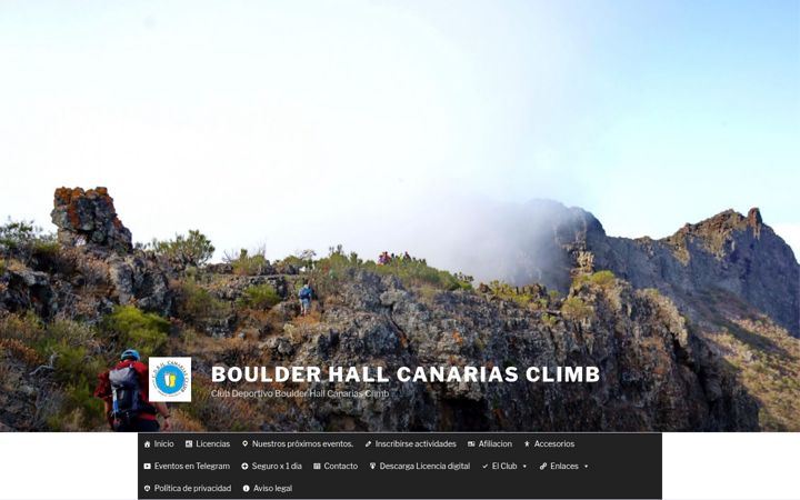 Screenshot ta' cdcanariasclimb.com