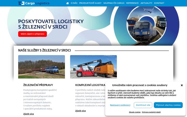 Screenshot of cdcargologistics.cz
