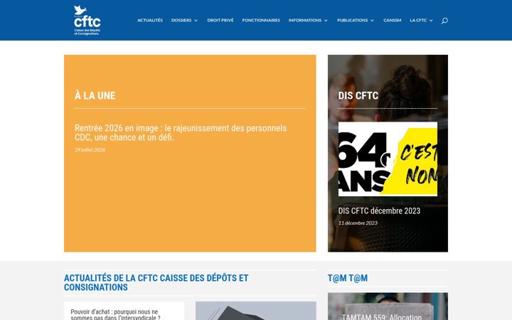 Screenshot of cdccftc.fr