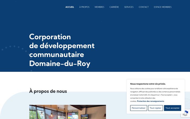 Screenshot of cdcdomaineduroy.com