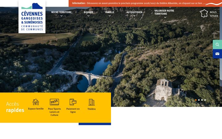 Screenshot of cdcgangesumene.fr