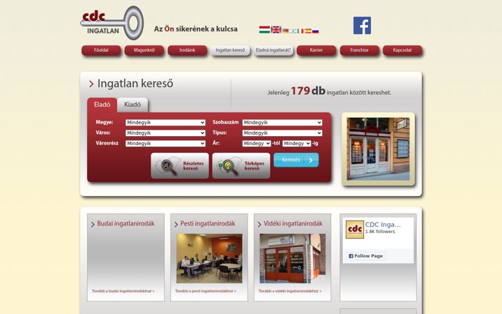 Screenshot of cdci.hu