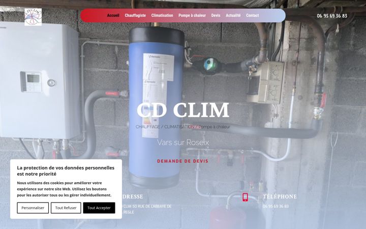Screenshot of cdclim19.fr