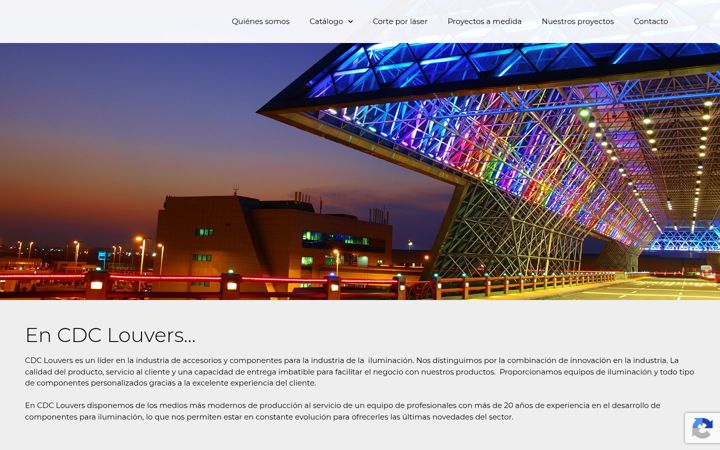Screenshot of cdclouvers.com