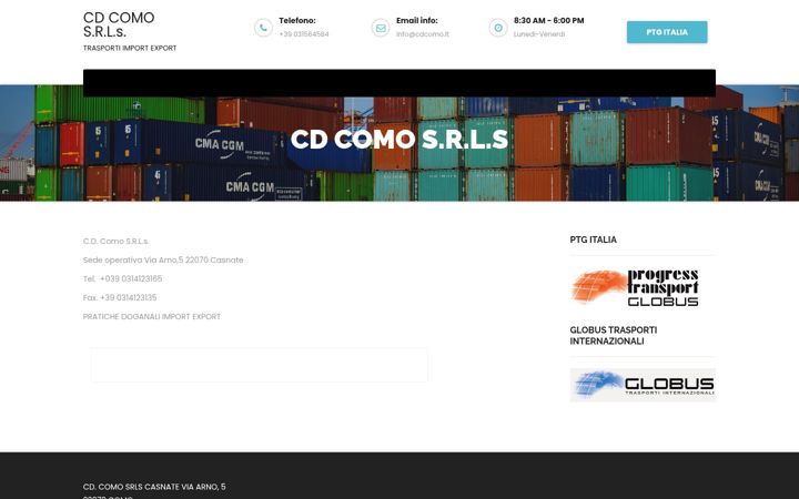Kuvakaappaus sivustosta cdcomo.it