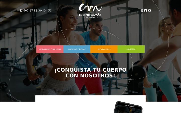 Screenshot of cdcuerpomente.com