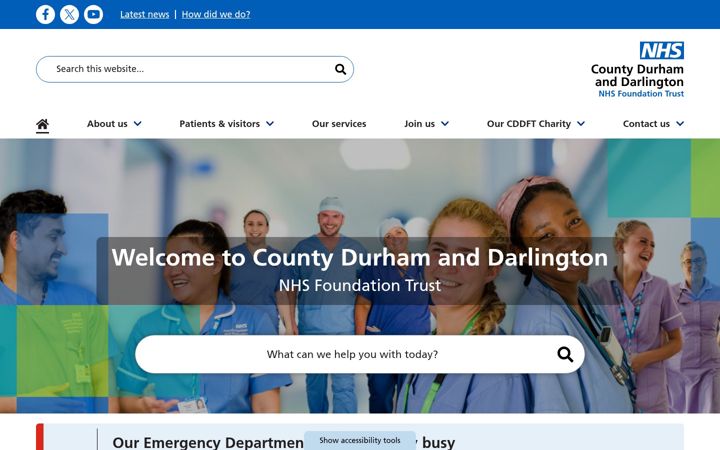 Screenshot of cddft.nhs.uk