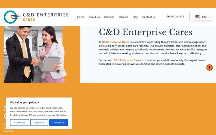 Screenshot of cdecares.com