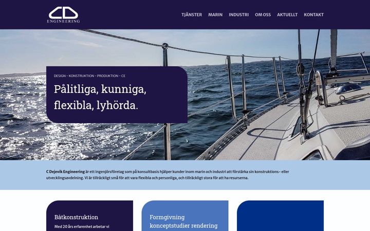 Screenshot of cdengineering.se