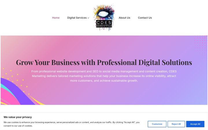 Screenshot ta' cdes.co.za