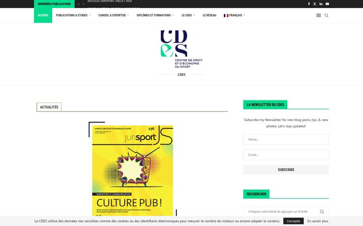Screenshot of cdes.fr