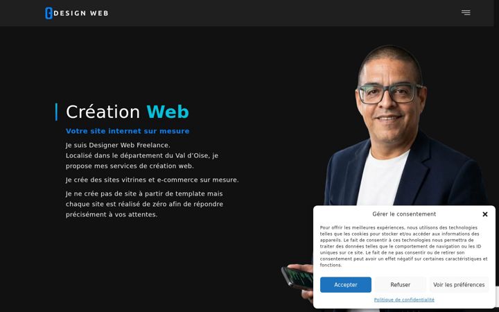 Skærmbillede af cdesignweb.fr
