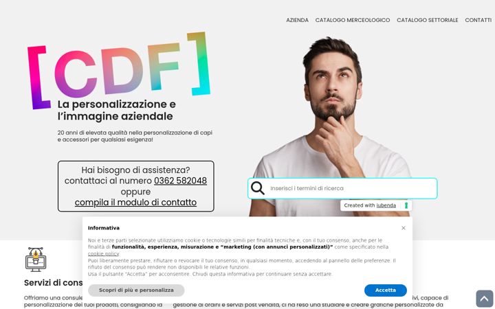 Screenshot stránky cdf-distribuzione.it