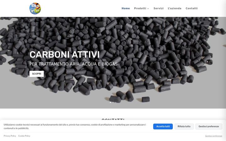 Screenshot of cdf-filtri.it