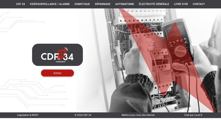 Screenshot of cdf34-securite.fr