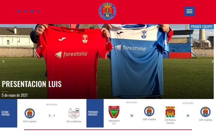Screenshot of cdfcubillos.es