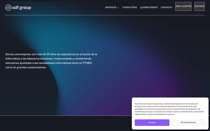 Captura de ecrã de cdfgroup.es