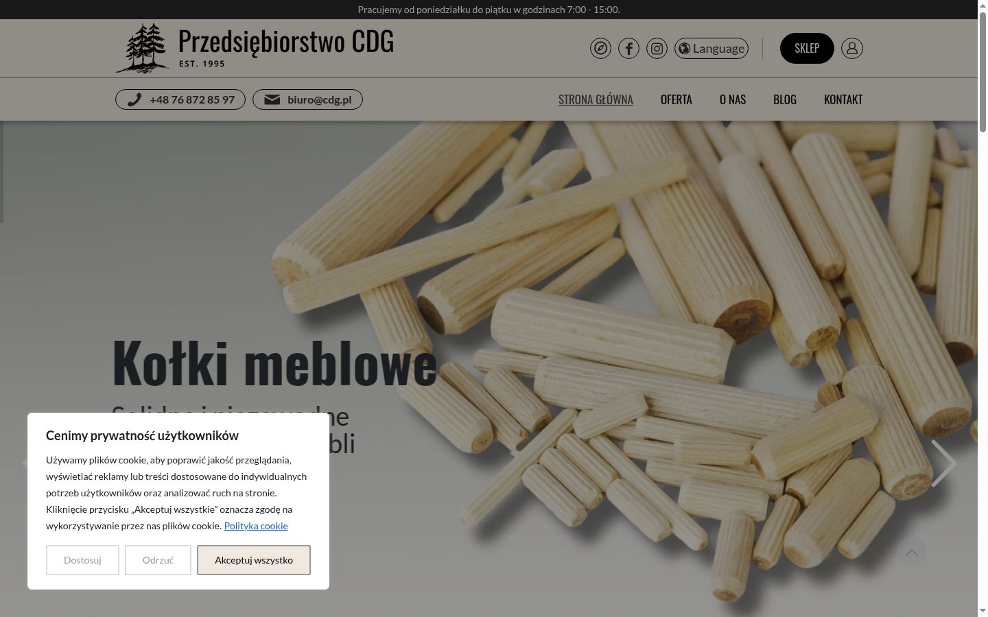 Screenshot van de toestemmingsbanner zoals getoond vóór enige interactie