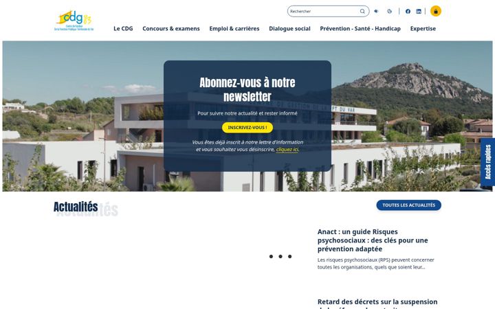 Screenshot of cdg83.fr