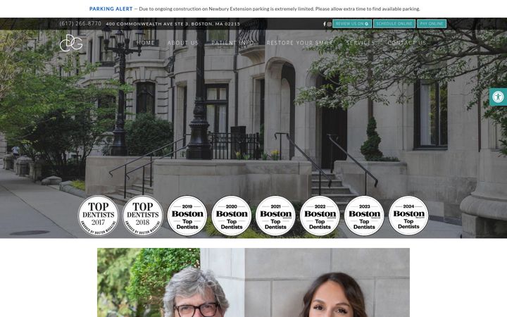 Screenshot of cdgboston.com
