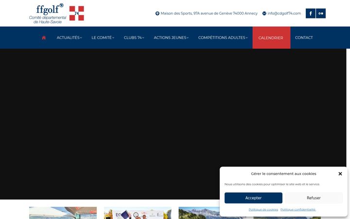 Screenshot of cdgolf74.com