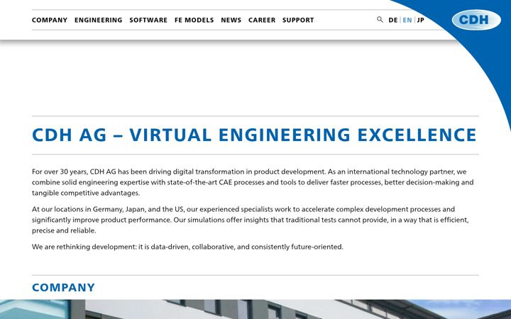 Screenshot of cdh-ag.com