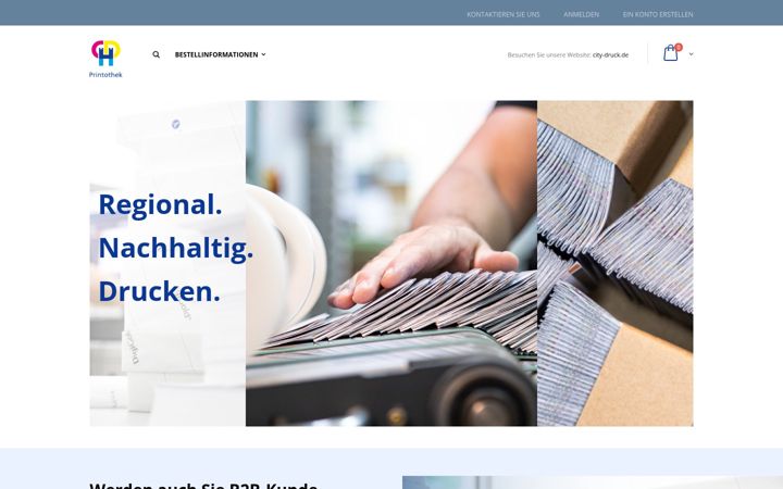 Skærmbillede af cdh-printothek.de