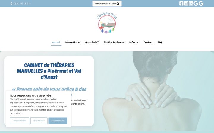 Screenshot of cdinel-praticienne.fr