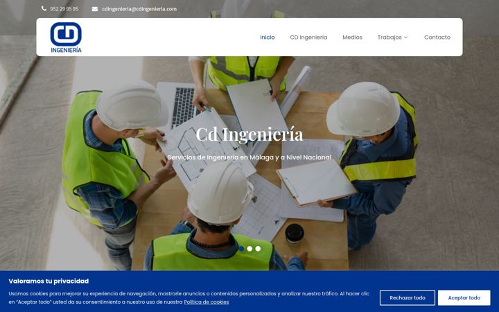 Captura de ecrã de cdingenieriamalaga.es