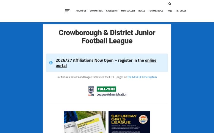 Screenshot of cdjfl.co.uk