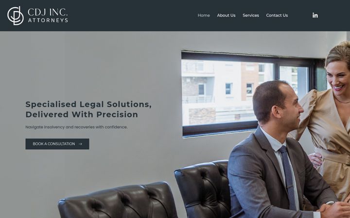 Screenshot ta' cdjlaw.co.za