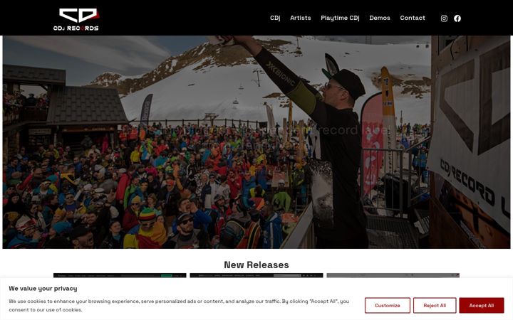 Screenshot of cdjrecords.com