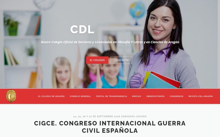 Captura de ecrã de cdl-aragon.es