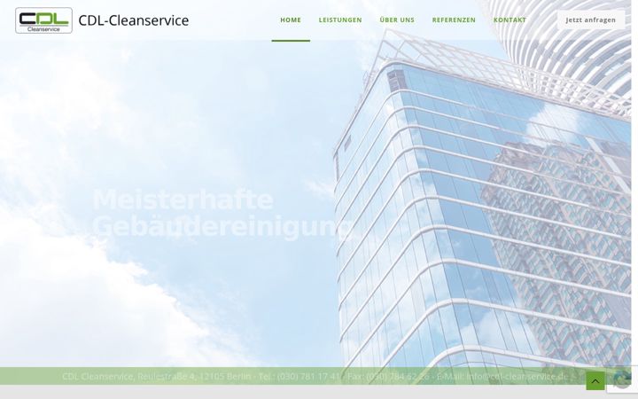 Skærmbillede af cdl-cleanservice.de
