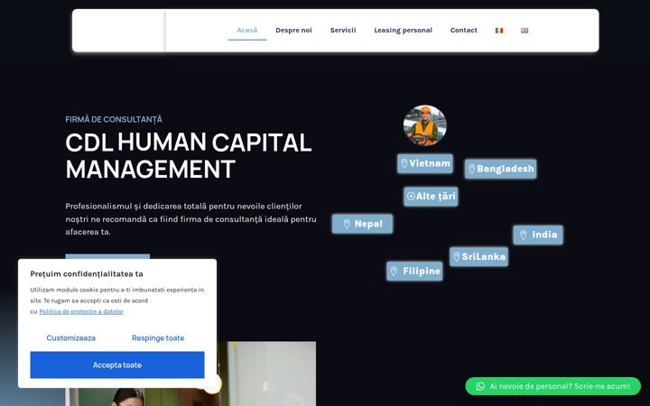 Screenshot of cdl-hcm.ro