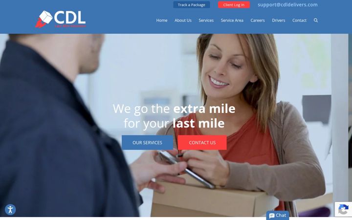 Screenshot of cdldelivers.com