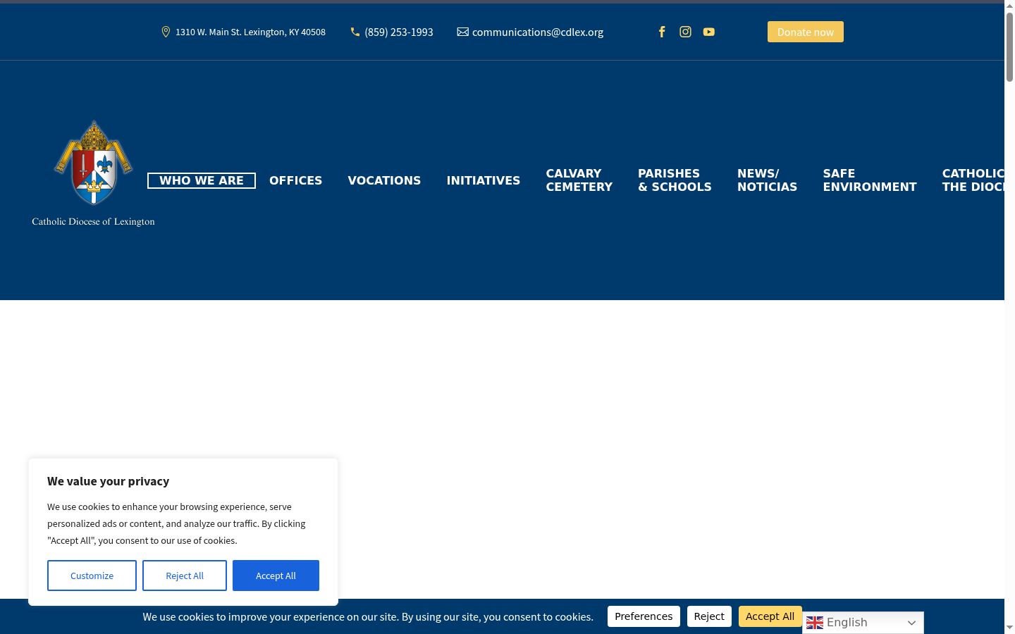 Screenshot tal-banner tal-kunsens muri qabel kwalunkwe interazzjoni