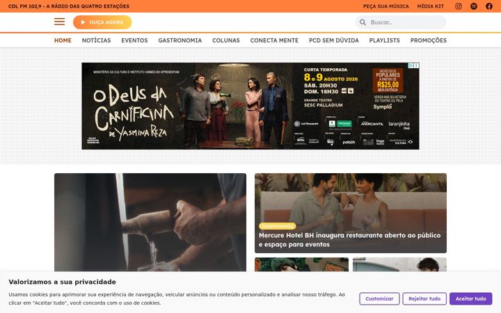 Skärmbild av cdlfm.com.br