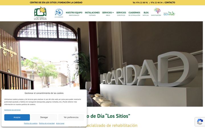 Captura de ecrã de cdlossitios.es