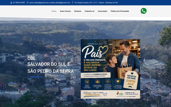 Screenshot ta' cdlsalvadorsaopedro.com.br