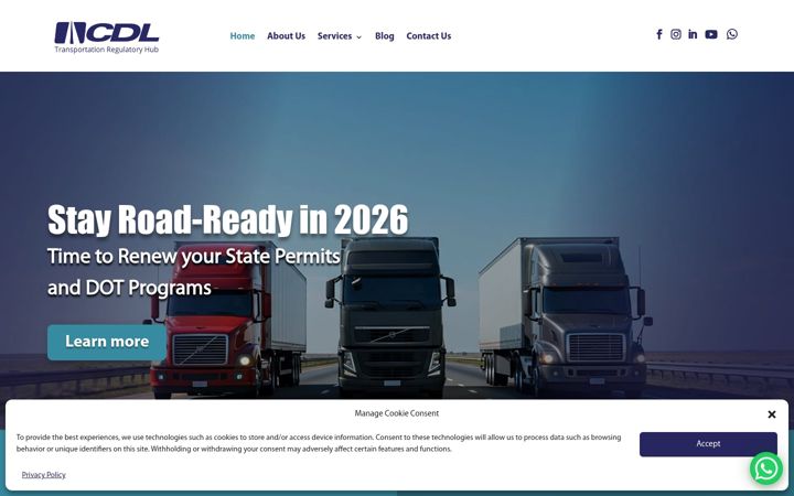 Screenshot of cdlservicesinc.com