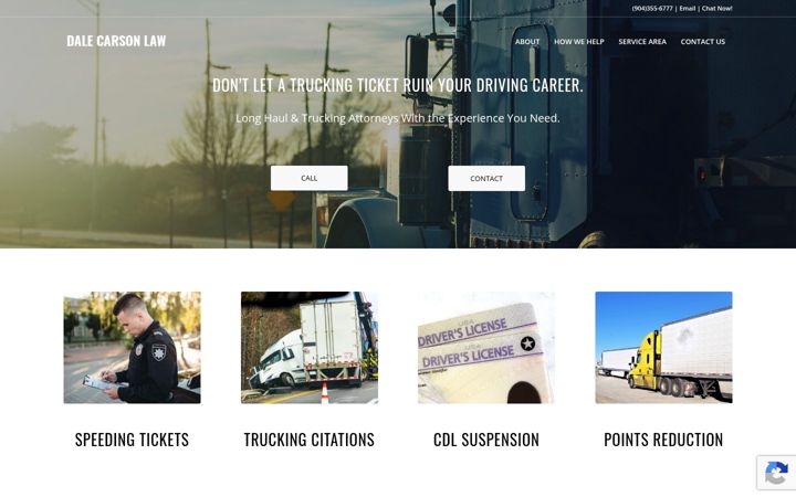 Screenshot of cdltraffictickets.com