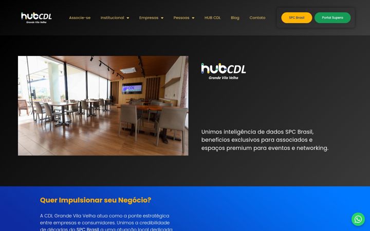 Screenshot of cdlvilavelha.com.br