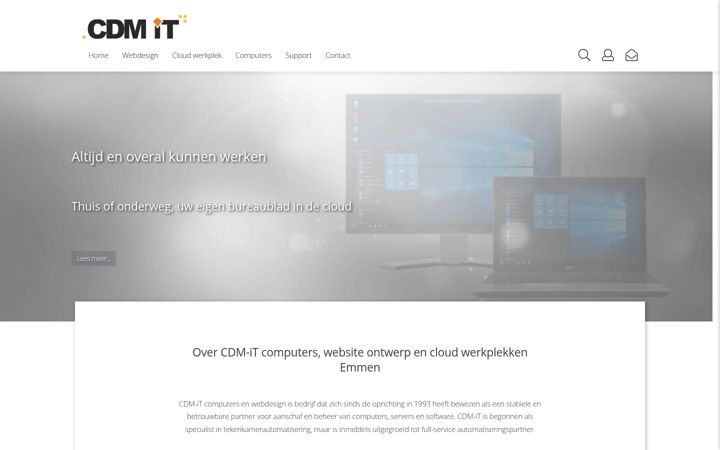 Screenshot of cdm-it.nl