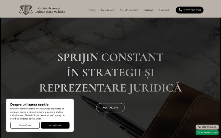 Screenshot of cdm-legal.ro
