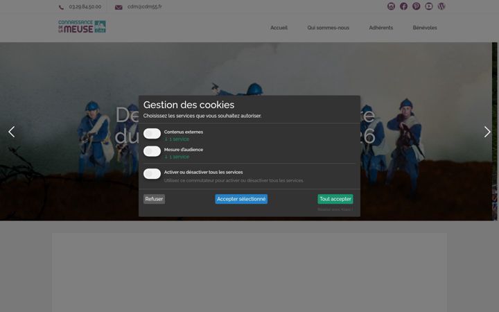 Screenshot of cdm55.fr