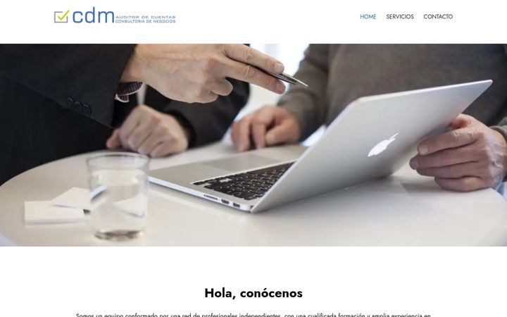Screenshot of cdmconsultoria.com
