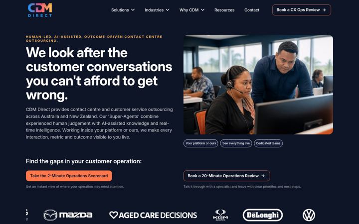 Screenshot of cdmdirect.com.au