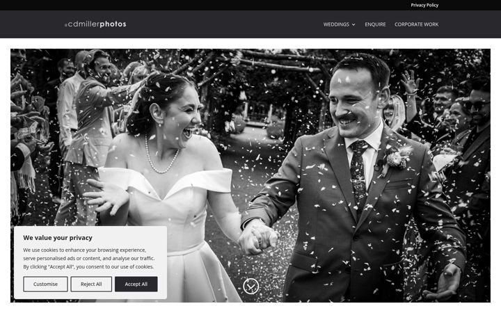 Screenshot ta' cdmiller-photography.co.uk
