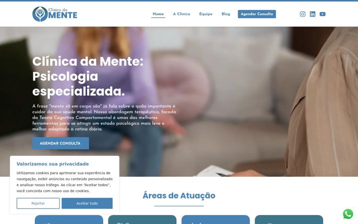 Snímek obrazovky cdmpsicologia.com.br